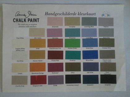 kleurenkaart Annie Sloan Chalkpaint